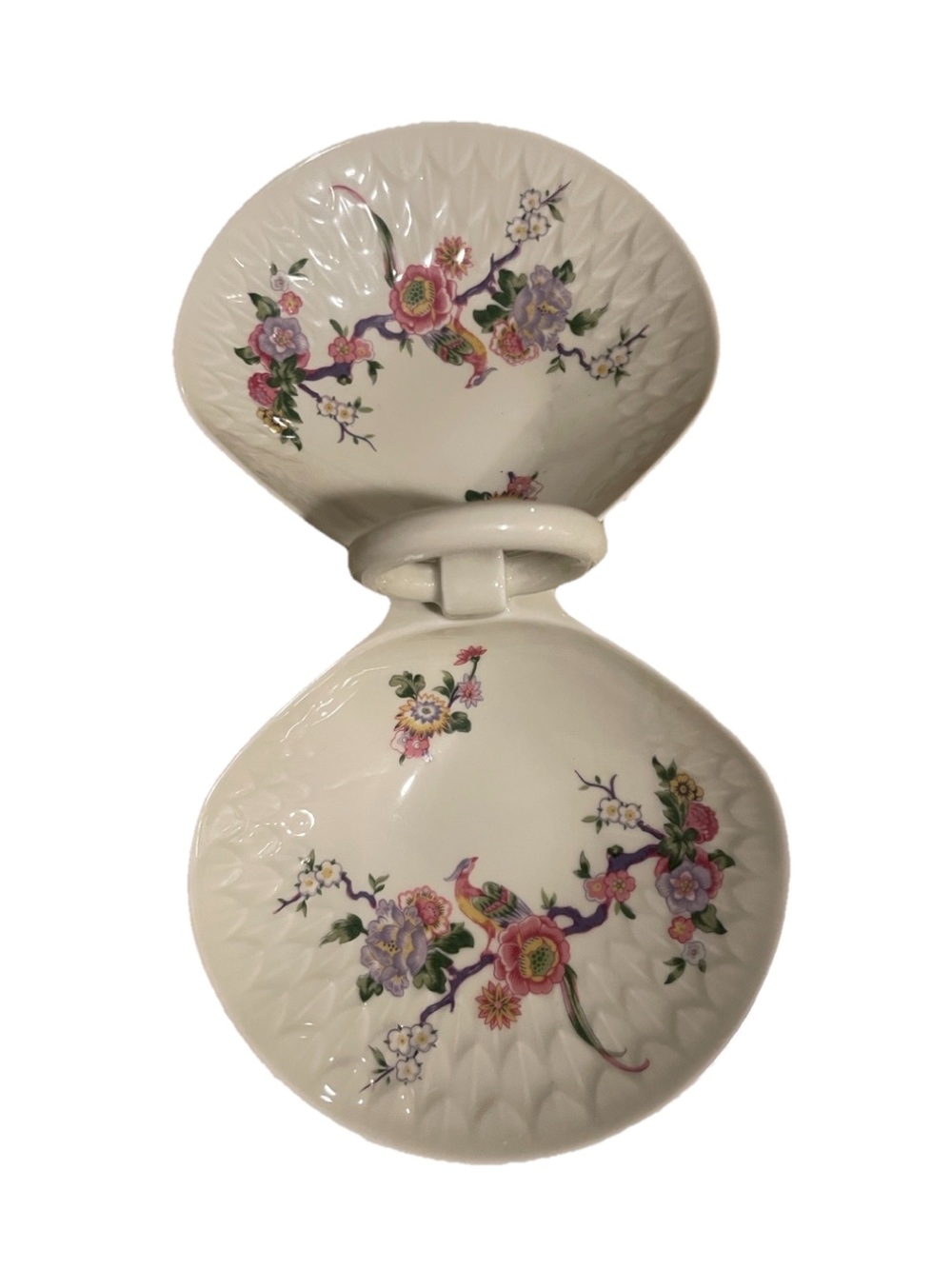 Bernardaud Limoges Bengali Double Shell Dish EUC No Flaws